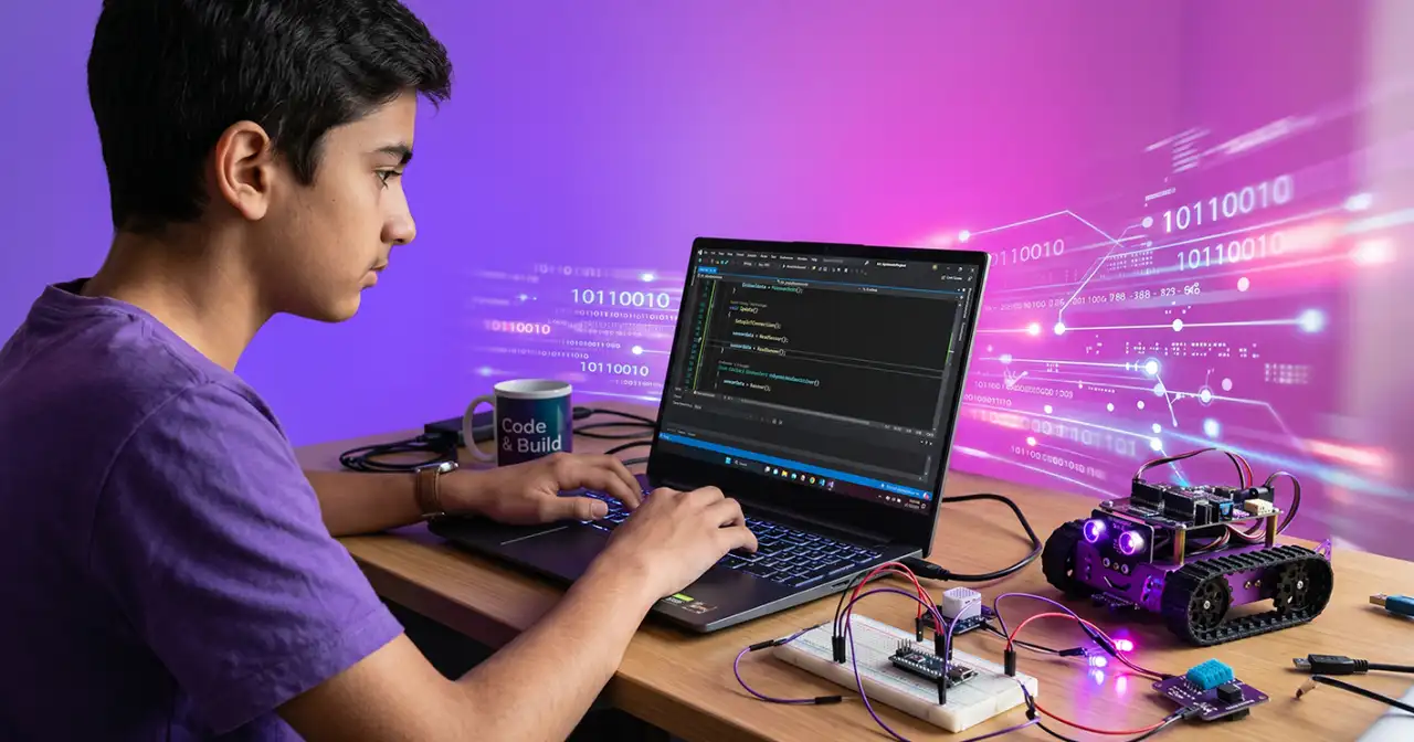js and IoT + مناهج ثانوى عام فى البرمجيات